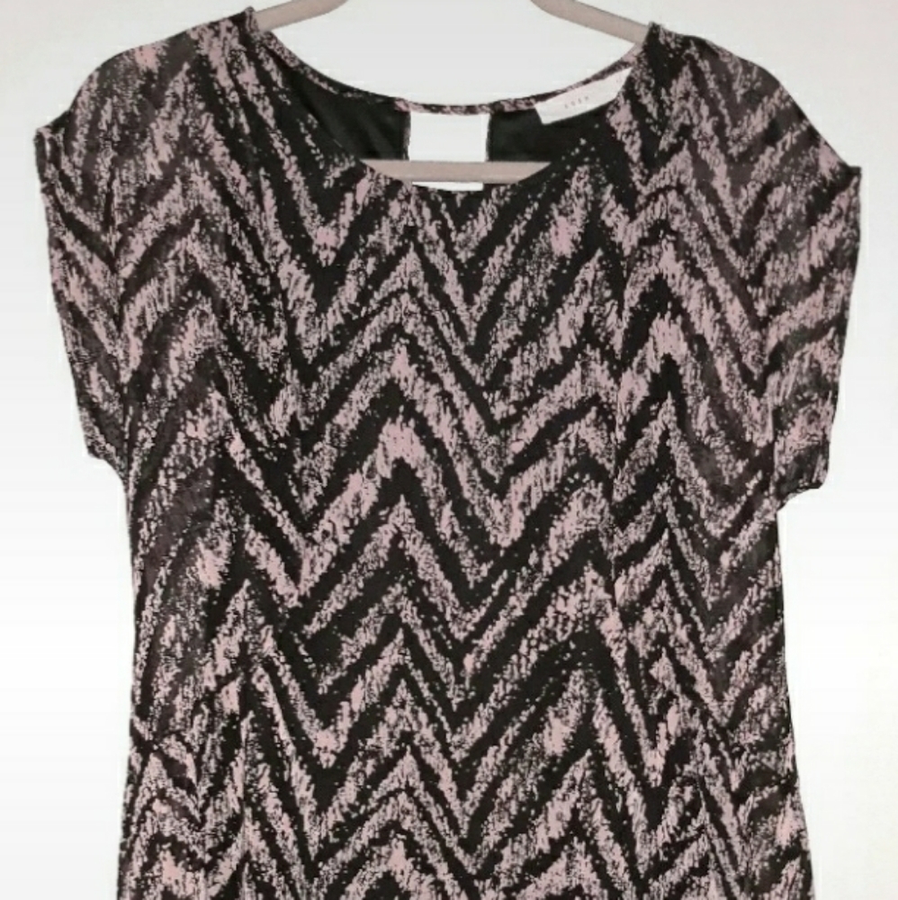 Chevron Print Lush Dress